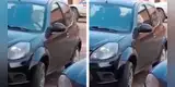 Perrito se sube al carro de su dueña y le toca el claxon para que lo saque a pasear [VIDEO]