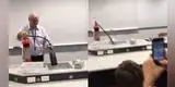 Profesor desaparece en plena clase con increíble truco de magia [VIDEO]