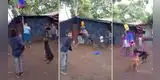 Perrito asiste a una fiesta infantil y deja sin piñata a la cumpleañera [VIDEO]