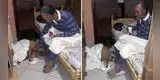 Anciano que vive en la calle ingresa a refugio con la condición de que acepten a su perro