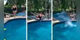 Joven intenta descansar en su hamaca, pero sufre una brutal caída [VIDEO]