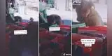 Perrito hambriento aprovecha el descuido de la dueña de una tienda para ‘robarle’ comida [VIDEO]
