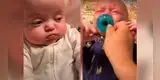 La cara de este bebé al ver a su hermano llorar te sacará una sonrisa [VIDEO]