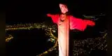 Brasil: Cristo Redentor vistió los colores de bandera bicolor por Fiestas Patrias de Perú [VIDEO]