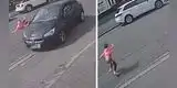 Niña es atropellada por un auto y se levanta como si no hubiera pasado nada [VIDEO]