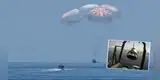 NASA: Así fue la llegada de la tripulación del Crew Dragon de SpaceX a la Tierra [VIDEO]