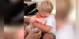 La tierna reacción de un niño al ver por primera vez a su hermana recién nacida [VIDEO]