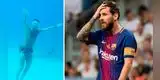 Mientras Messi sufre por la derrota en Champions, Cristiano Ronaldo se sumerge en el fondo del mar