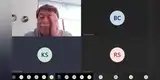 Longevo profesor se conmueve al oír el apoyo de sus alumnos en sus clases virtuales [VIDEO]