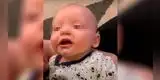 La tierna reacción de un bebé al escuchar la voz de sus padres por primera vez [VIDEO]