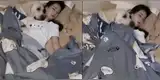 Perro duerme junto a su dueña y la cubre para que no tenga frío durante la noche [VIDEO]