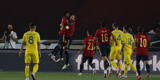 España aplasta 4-0 a Ucrania por la Liga de Naciones de Europa
