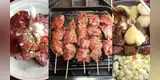 Peruano comparte sencillo tutorial de anticuchos caseros y la rompe en TikTok [VIDEO]