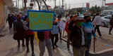 Santa Anita: decenas de comerciantes protestaron en rechazo al traslado de La Parada a la Tierra Prometida