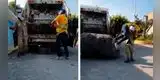 Recolectores de basura se vuelven viral por realizar combate de lucha libre [VIDEO]