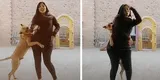 Joven intenta realizar reto de baile en TikTok y su perro termina robándose el show [VIDEO]