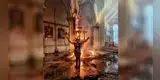 Chile: joven celebra incendio de iglesia de Carabineros [FOTO]