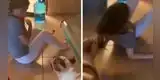 Perro no soporto que adolescente lo moleste y la agarró de los cabellos [VIDEO]