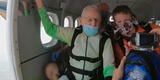 Hombre de 103 años se tira de un avión y rompe un récord Guinness [VIDEO]