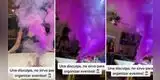 Joven arruina el cumpleaños de su amiga al confundir una vela con una bombarda de humo [VIDEO]