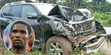 Samuel Eto’o salió ileso tras sufrir aparatoso accidente en Camerún [FOTOS]