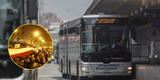 ATU: Desvían recorrido de buses tras marcha en Centro de Lima contra golpe de Estado