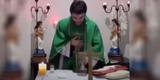 Sacerdote sufre un ataque de risa en plena misa virtual y la escena se vuelve viral [VIDEO]