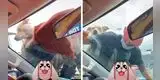 ¡Conmovedor! Joven limpia autos con su perrito cargado en su espalda [VIDEO]