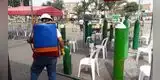 Planta móvil de oxígeno recarga balones gratis en Lima Norte