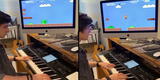 Interpreta música de Super Mario Bros con el piano y se roba aplausos de los gamers [VIDEO]