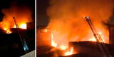 VES: incendio en fábrica de muebles puso en peligro a negocios adyacentes esta madrugada