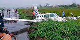 Ucayali: pasajeros se salvan de morir tras aparatoso aterrizaje de avioneta