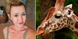 Cazadora posa en Facebook con la jirafa que mató y asegura que ayuda a los animales en extinción