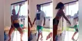Enfermera capta el momento cuando un intruso ingresa a su casa y lo saca a patadas  [VIDEO]