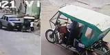 Chosica: Camioneta embiste mototaxi al ver que ladrones huían tras robar a mujer [VIDEO]