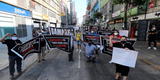 Comerciantes de Gamarra protestaron por llegada excesiva de prensas chinas al país