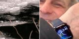 Hombre salvó de morir congelado tras caer a un río gracias a su Apple Watch [FOTOS]