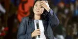 Keiko Fujimori lidera encuesta "Nunca votaría por este candidato" con un 76 %