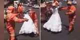 Encuentran un vestido de novia en la basura, se lo ponen y bailan 'Tiempo de Vals' [VIDEO]