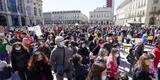 Italia: estudiantes y padres protestan por cierre de escuelas  para evitar tercera ola de coronavirus