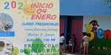Reportan que colegio en Pachacámac dicta clases presenciales a menores durante pandemia