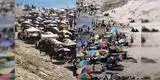 Piura: bañistas no respetan el distanciamiento social en playa Las Peñitas
