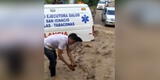 Cajamarca: pobladores hicieron de todo para que huaico no arrastre ambulancia