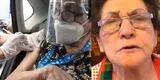 Abuela Norma tras ser vacunada contra el COVID-19: "Yo también pongo el hombro"