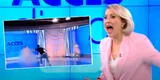 Rumanía: mujer desnuda atacó a conductora de televisión en pleno programa en vivo [VIDEO]