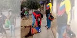 Extranjeros capturan a delincuente que le robó el celular a una mujer en Cañete [VIDEO]