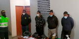 Cuatro policías de Ica son capturados por dedicarse a asaltar tiendas en Ayacucho