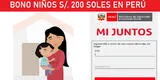 Bono Niños 2021: ¿mi hogar debe estar registrado en Mi Juntos para recibir subsidio?