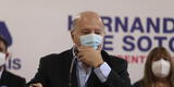 Hernando de Soto sobre su cuestionada vacunación: “No está prohibido por ningún derecho peruano, ni extranjero”