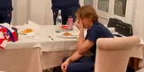 Luka Modric llora de emoción tras homenaje de sus compañeros de selección